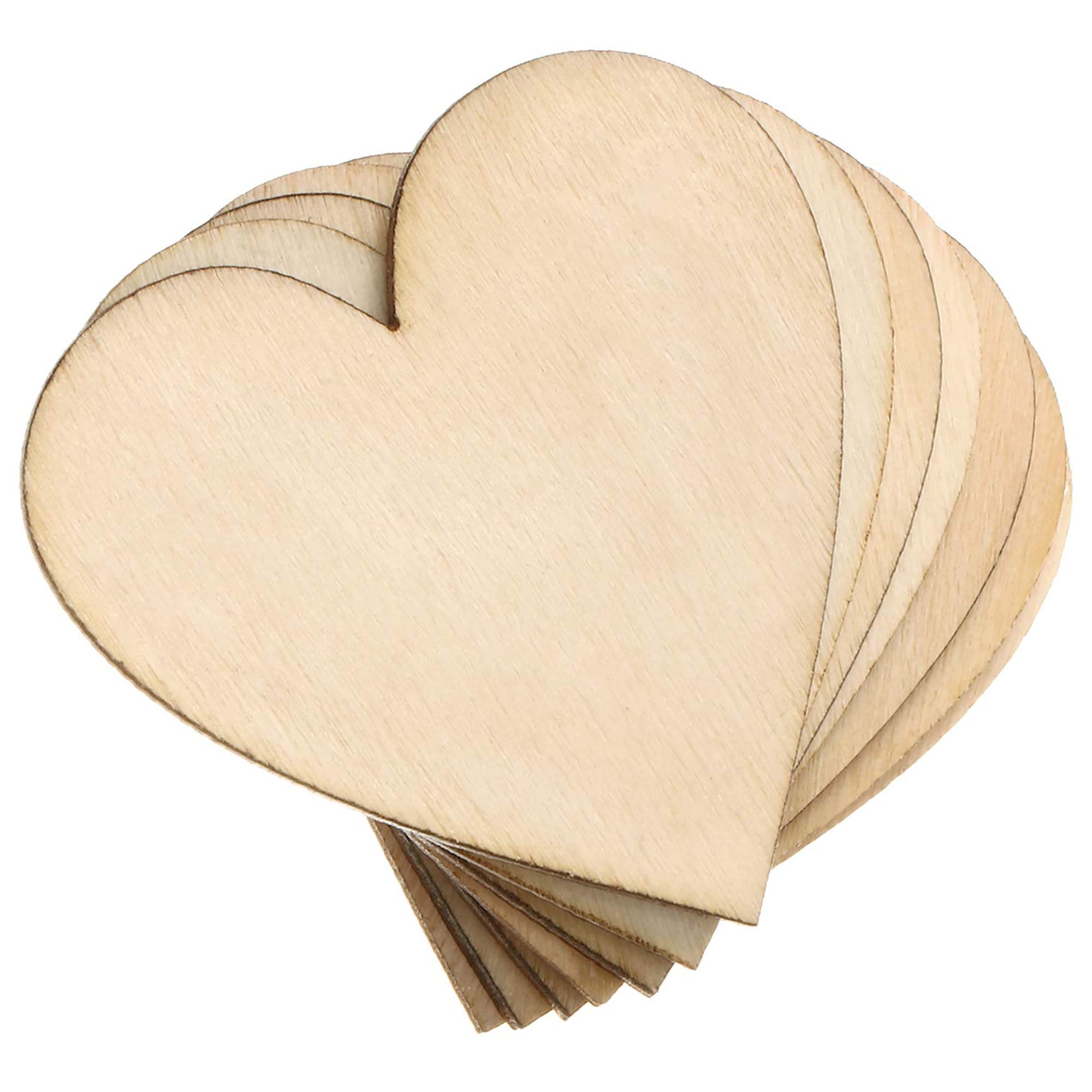 Amazon.com: Unfinished Wooden Hearts for Crafts, 100 Pcs 2 inch